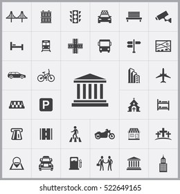 bank icon. city icons universal set for web and mobile