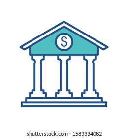 bank  icon collection, trendy style