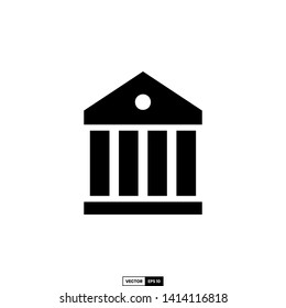 Bank icon, design inspiration vector template for web design or mobile app