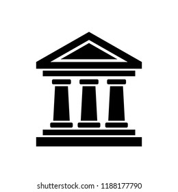 Bank icon design template. Building symbo