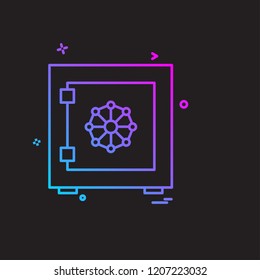 Bank icon design vector 