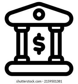 Bank icon design, vector illustration, best used for presentations or web apps