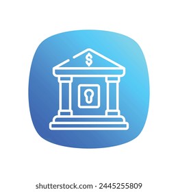 Bank icon design vector stock