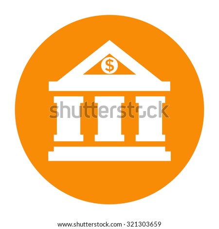 Bank icon with dollar symbol.