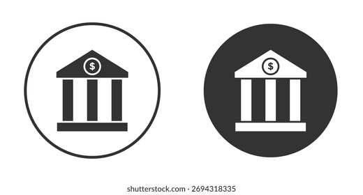 Icono del banco doodle Vectores, Ilustración vectorial