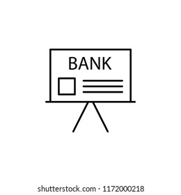 bank icon. Element of business icon for mobile concept and web apps. Thin line bank icon can be used for web and mobile