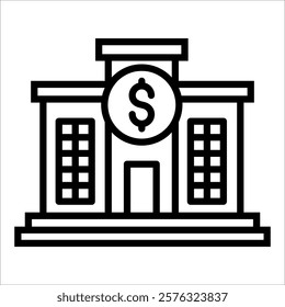 Bank Icon Element For Design