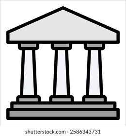 Bank Icon Element For Design