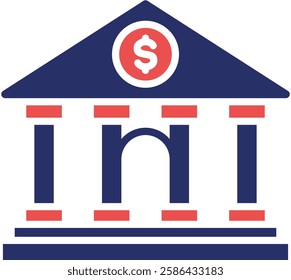 Bank Icon Element For Design