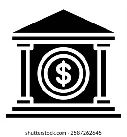 Bank Icon Element For Design