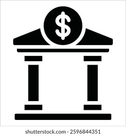 Bank Icon Element For Design
