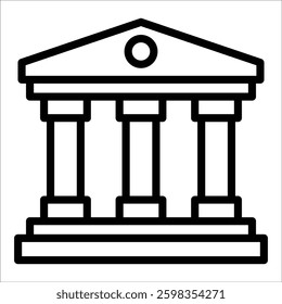 Bank Icon Element For Design