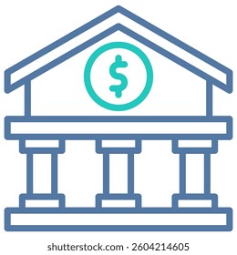 Bank Icon Element For Design