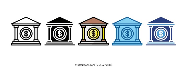 Bank Icon Element For Design