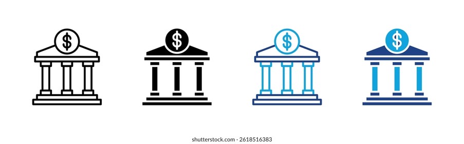 Bank Icon Element For Design
