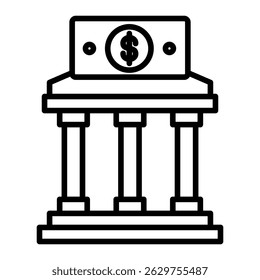 Banksymbol-Element für Design