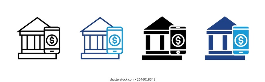 Bank Icon Element For Design