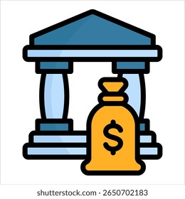 Banksymbol-Element für Design