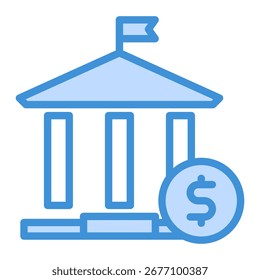 Bank Icon Element For Design