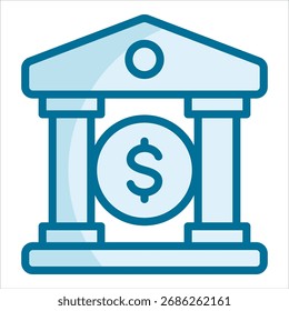 Bank Icon Element For Design