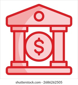 Elemento De Ícone De Banco Para Design