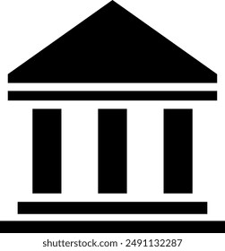 Icono del banco. Icono financiero .Vector