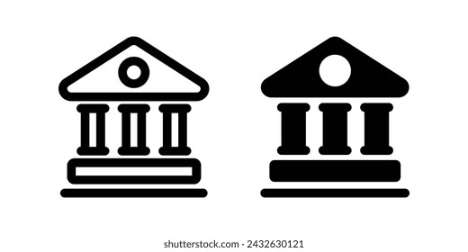 Bank icon. flat illustration of vector icon