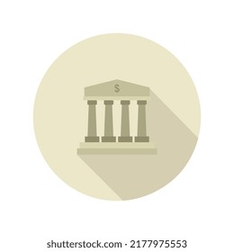 Bank icon illustrated in vector