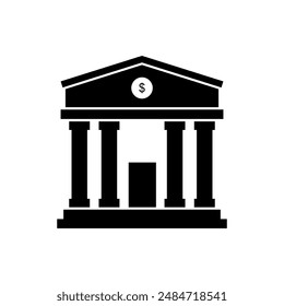 Bank icon illustrated in vector