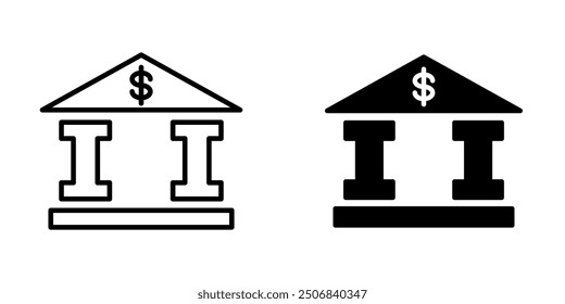 Icono de banco ilustración diseño Vector Plantilla