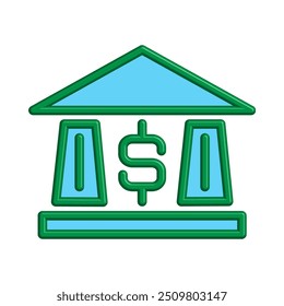 Bank icon illustration design vector template