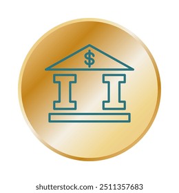 ícone Banco ilustração design vetor modelo