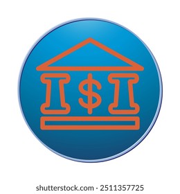 Vektorgrafik-Entwurfsvorlage für Banksymbol