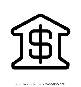 Icono de banco ilustración diseño Vector Plantilla