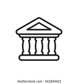 bank icon illustration isolated vector sign symbol