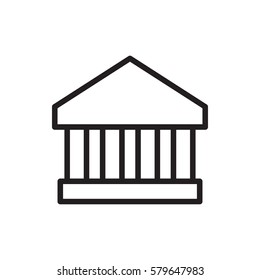 bank icon illustration isolated vector sign symbol