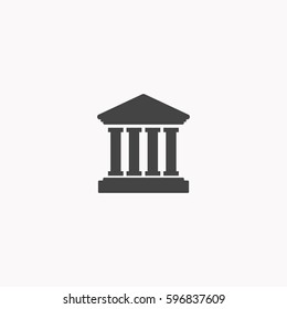 Bank icon illustration isolated vector sign symbol