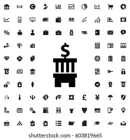 Bank icon illustration isolated vector sign symbol . finance icons vector set.