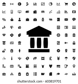 Bank icon illustration isolated vector sign symbol . finance icons vector set.