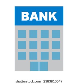 Icono de banco. Icono del sector bancario. Vector.