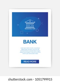 BANK ICON INFOGRAPHIC