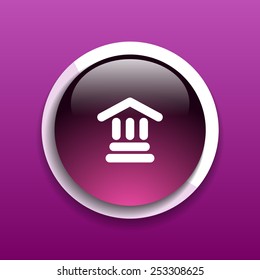 bank icon isolated vector sign symbol building