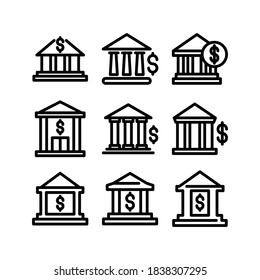 Bank icon or logo isolated sign symbol vector illustration - Collection of high quality black style vector icons
