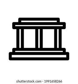 bank icon or logo isolated sign symbol vector illustration - high quality black style vector icons
