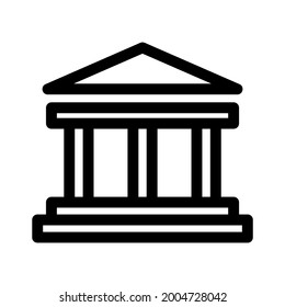 bank icon or logo isolated sign symbol vector illustration - high quality black style vector icons
