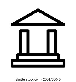 bank icon or logo isolated sign symbol vector illustration - high quality black style vector icons
