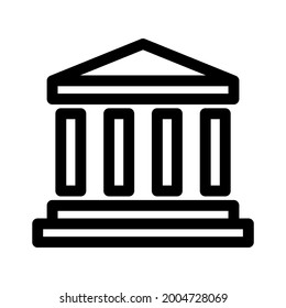 bank icon or logo isolated sign symbol vector illustration - high quality black style vector icons
