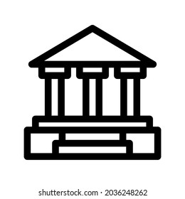bank icon or logo isolated sign symbol vector illustration - high quality black style vector icons
