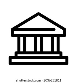 bank icon or logo isolated sign symbol vector illustration - high quality black style vector icons

