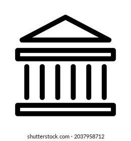 bank icon or logo isolated sign symbol vector illustration - high quality black style vector icons
